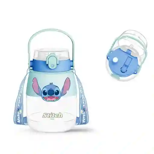 Botella Plástico Con Correa Lilo & Stitch Stitch 1300 mL Miniso