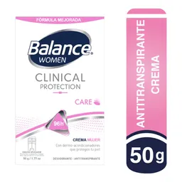 Balance Desodorante en Crema Clinical Care Mujer Protection