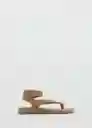 Sandalias Sue Arena Talla 39 Mujer Mango