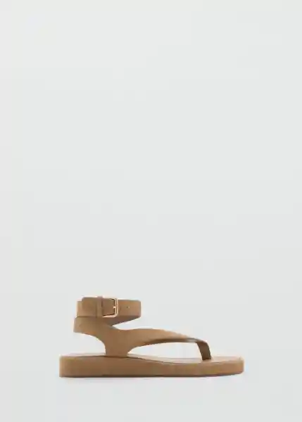Sandalias Sue Arena Talla 39 Mujer Mango