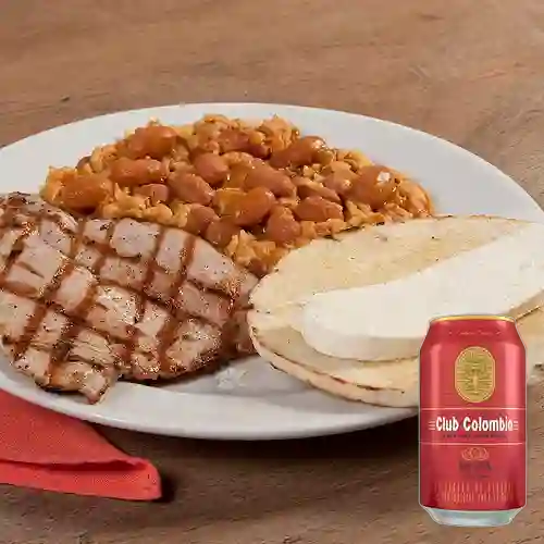 Combo Calentado de Cerdo + Club col. Roja Lta 330ml