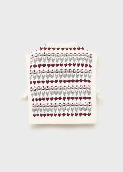 Chaleco Luzia Offwhite Talla 67 Niña Mango