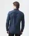 Camisa M/l Premium Azul Dark Ultraoscuro Talla Xxl Hombre Chevignon