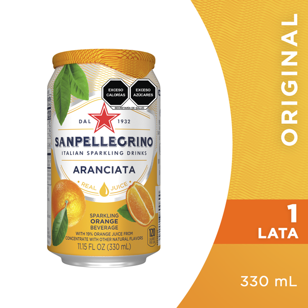 San Pellegrino Bebida Carbonatada Aranciata 330 ml