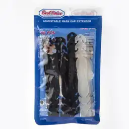 Bolsa Con 10 Unidades. Extensor Para Tapabocas. Marca: Best Value. Sku 209816. Sku 7453001205203