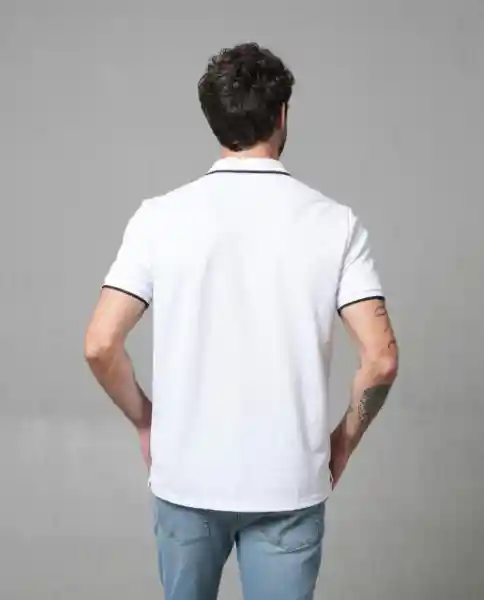 Camiseta Polo Hombre Blanco S 190G010_BLA110601 Rifle