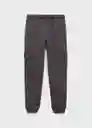Pantalón Cargo Antracita Talla 13 Niños Mango