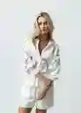 Camisa Reden Mujer Crudo Puro Claro Talla XS-S 412G336 Naf Naf