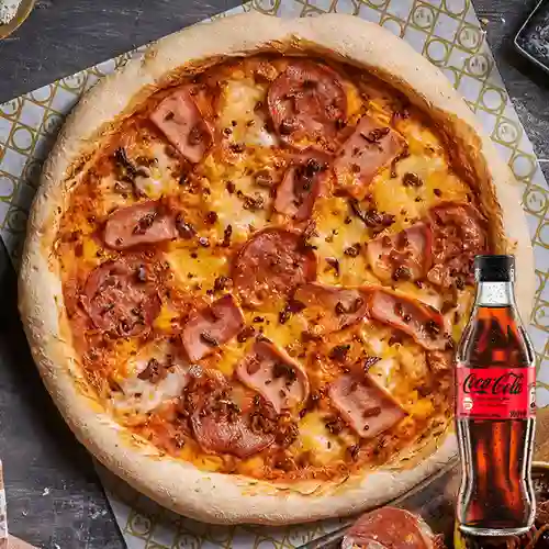 Combo Pizza Carni + Coca Cola Sin Azúcar 300ML