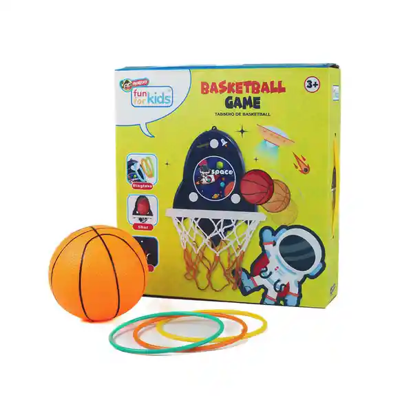 Monkey Cancha de Basketball Base de Pared Dos Juegos en Uno