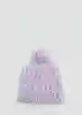 Gorro Malva Lila Talla 96 Niñas Mango