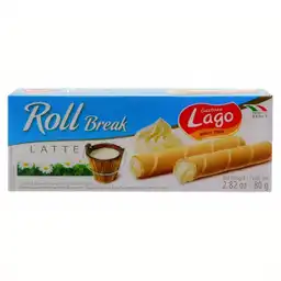 Gastone Lago Barquillo Rollo Relleno Crema Leche