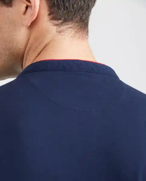 Camiseta Polo Details Azul Dark Ultra Oscuro L Chevignon