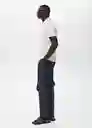 Pantalón Ennio Navy Talla 42 Hombre Mango