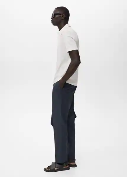 Pantalón Ennio Navy Talla 42 Hombre Mango