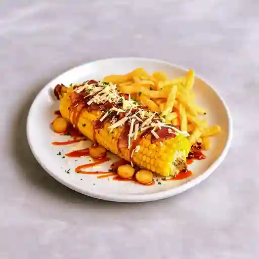 Mazorca Gratinada Con Tocineta