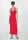 Vestido Peti Rojo Talla S Mujer Mango