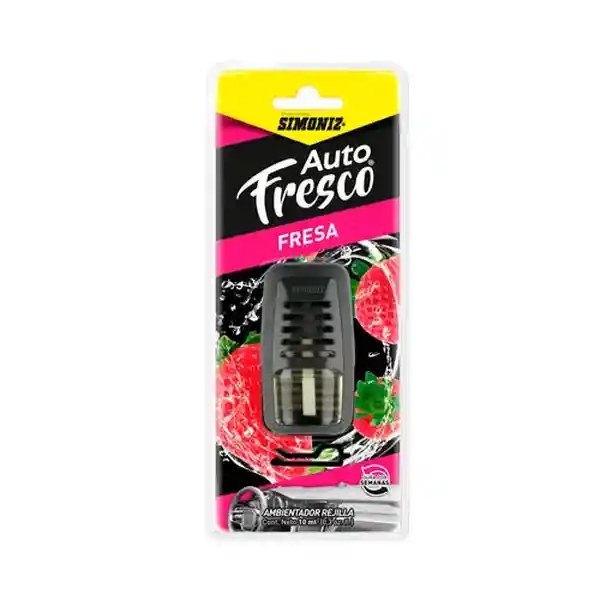 Simoniz Ambientador Auto Fresco Rejilla Fresa