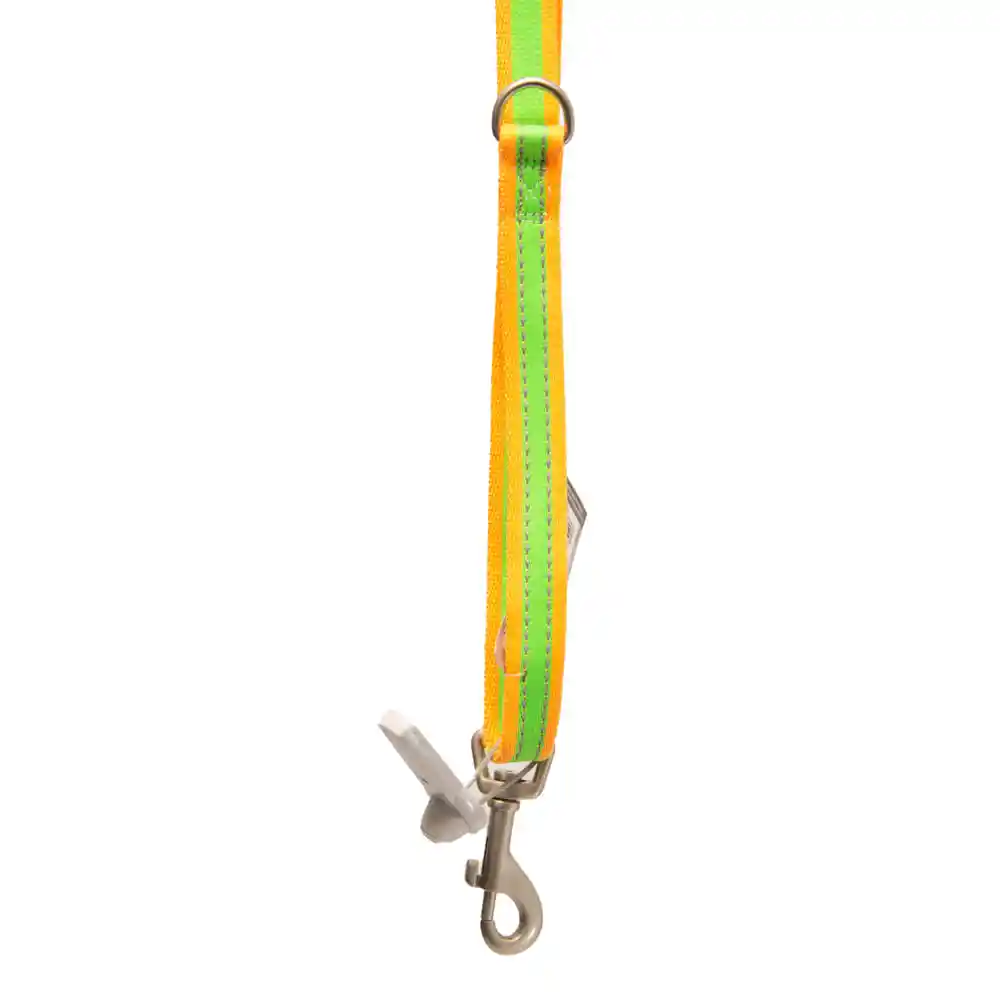 Pet Pro Correa Para Perro Coastal Reflectiva Lima y Naranja S/M