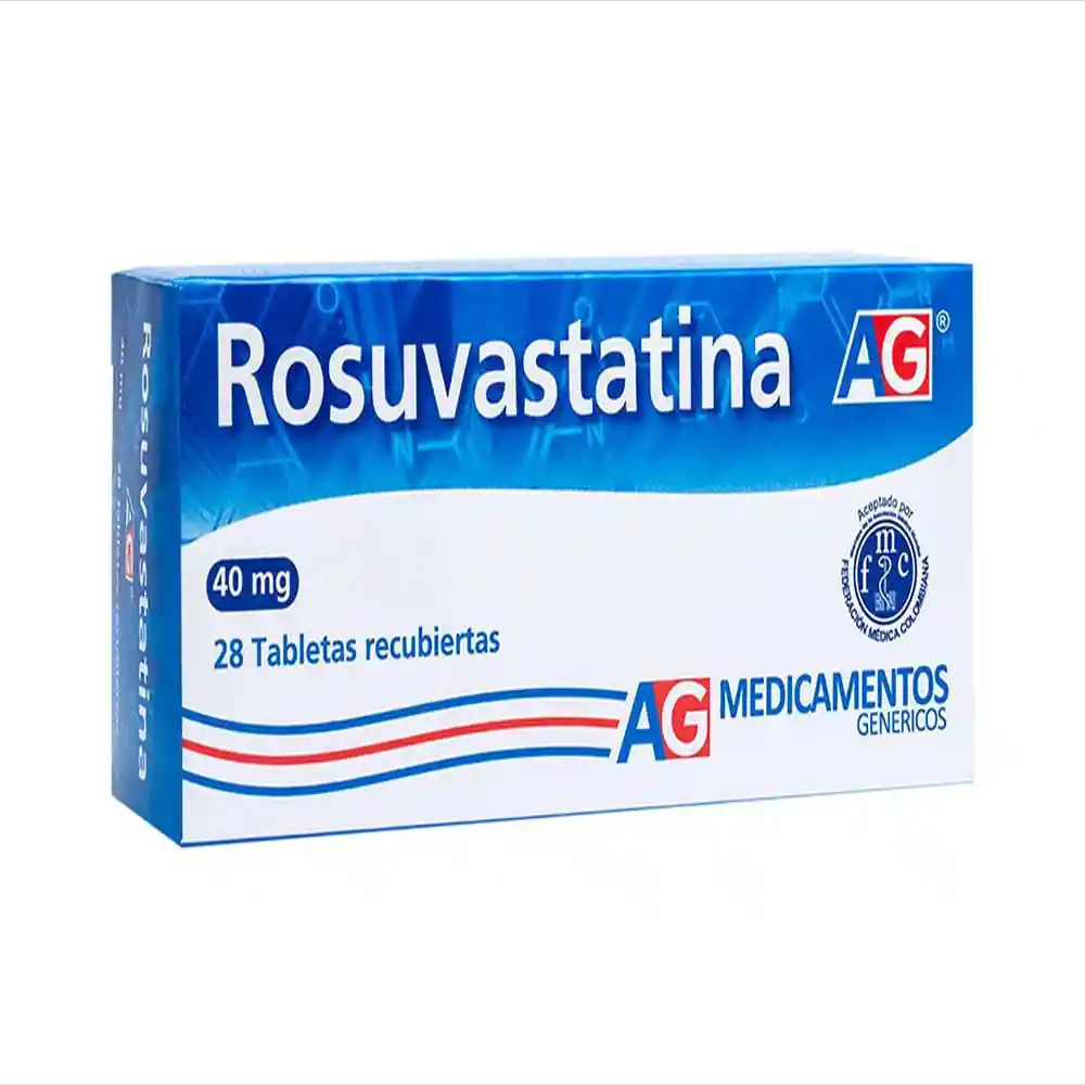 Rosuvastatina Ag 40Mg Ag X 28 Tabletas Rosuvastatina