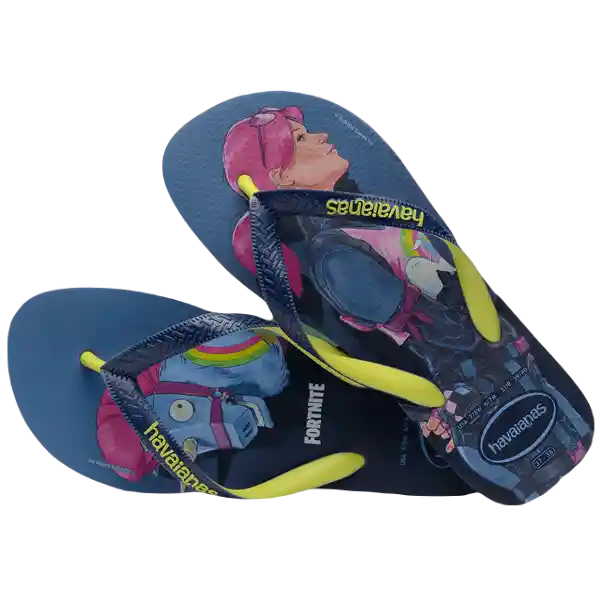 Sandalias Top Fortnite Azul Indigo Talla 38 4146366 Havaianas