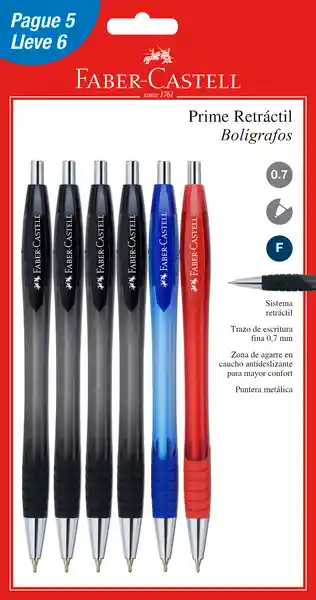 Bolígrafo Prime (4N-1Z-1R) Faber-Castell