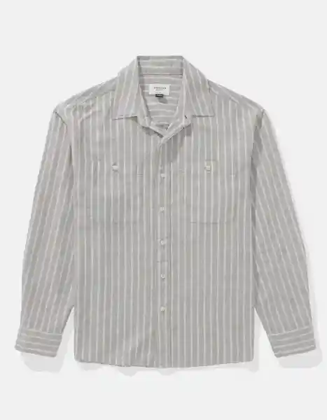 Camisa Hombre Gris Talla Medium 2894213 American Eagle
