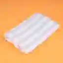 Toalla Infantil Para Baño de Algodón Con Rayas Gris Miniso