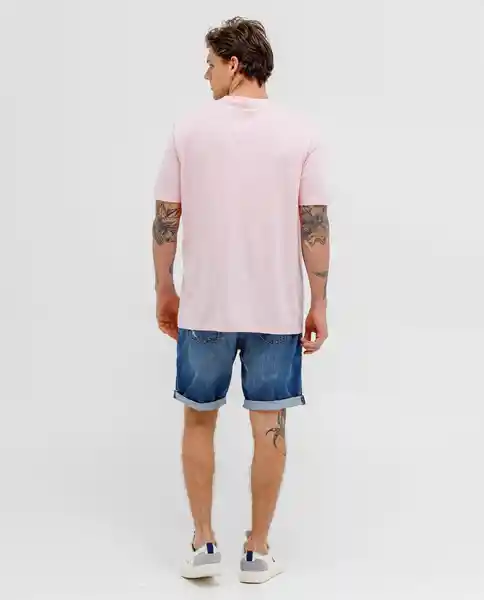 Camiseta Hombre Rosa Talla S 100G001 Rifle