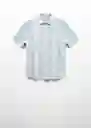 Camisa Samui-H Verde Talla M Hombre Mango