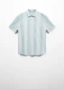 Camisa Samui-H Verde Talla M Hombre Mango