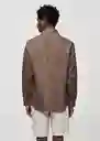 Camisa Parrot Marrón Talla M Hombre Mango