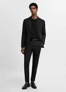 Pantalón Paulo Negro Talla 38 Hombre Mango