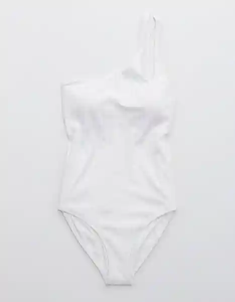 Vestido de Baño Una Pieza Blanco Talla MEDIUM American Eagle