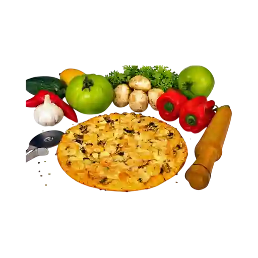Pizza Camarón y Champiñón