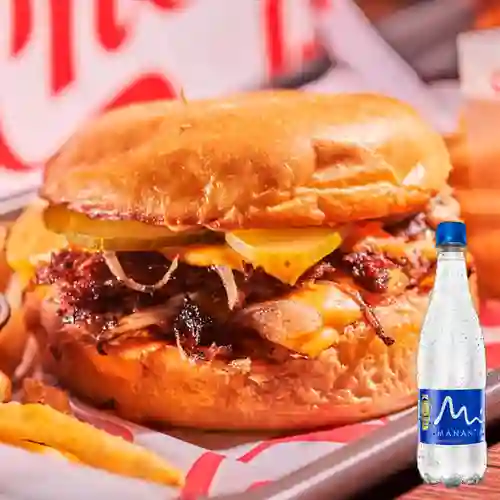 Combo Onecheez Doble + Manantial Sin Gas 600 ml