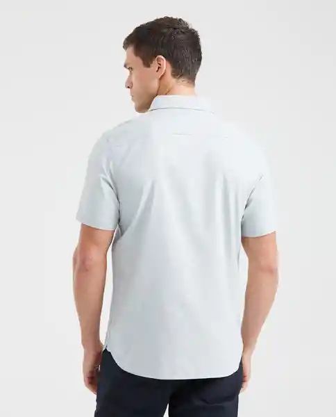 Camiseta Oxford Manga Corta Gris Tormenta Claro T S Chevignon