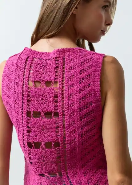 Suéter Tejido Mujer Rosa Rabano L 582G006 Naf Naf