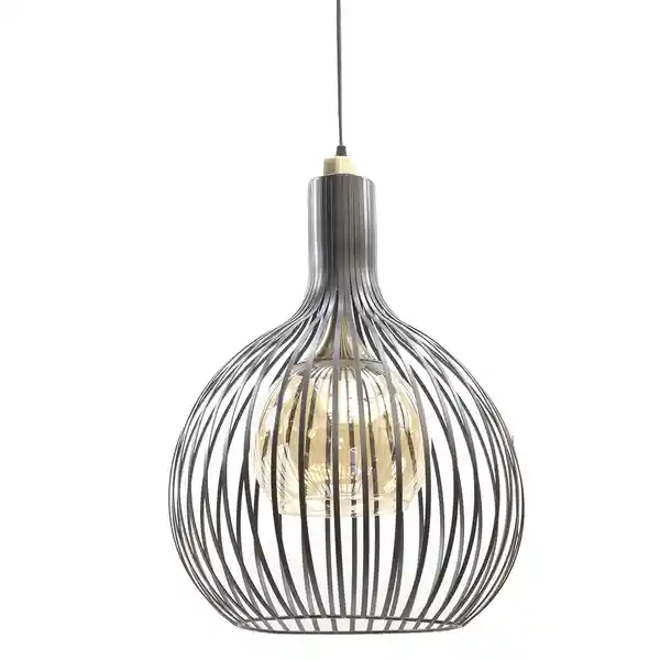 Andrus Lámpara Colgante 1 Luz Negro LD380-BL