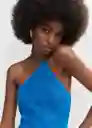 Top Surf Azul Talla M Mujer Mango