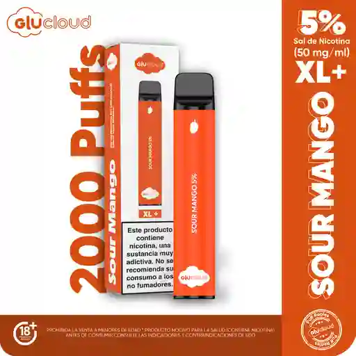 Glucloud Vape Sour Mango XL 2000 Puff