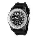 Invicta Reloj Negro y Plata Ibi36513