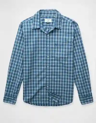 Camisa Hombre Azul Talla: MEDIUM 2722452 American Eagle