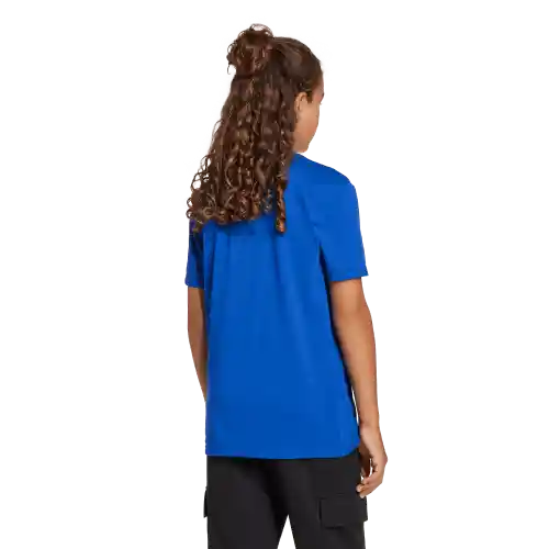 Adidas Camiseta Manga Corta Tee 160 de Niño Azul Talla S