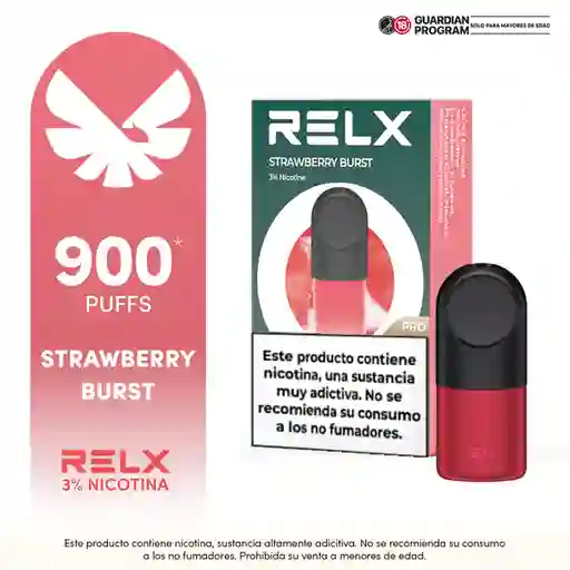 Relx Pod Vape Recargable Strawberry Burst 3%
