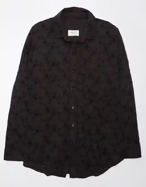 Camisa Mujer Negro Talla X-Small American Eagle 03555554