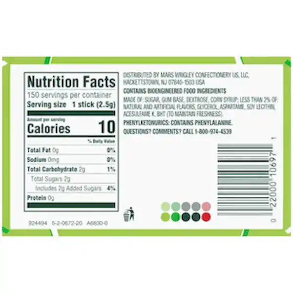 Wrigley's Chicle Refrescante Doublemint