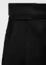 Short Paulo Negro Talla 44 Mujer Mango