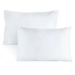 Fenissa Set Fundas de Almohada Poliéster Blanco 50 x 70 cm