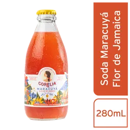 Corelia Soda Maracuyá y Flor Jamaica